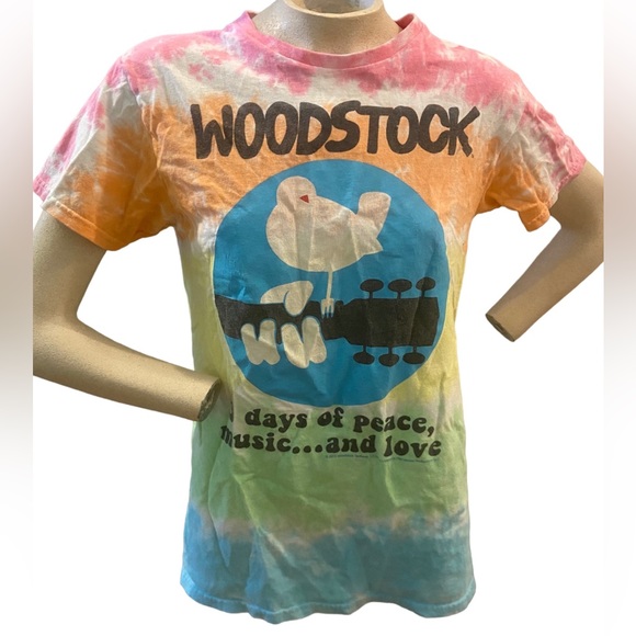 Tenture Murale Woodstock 1994 – Tie Dye 40x45 Cm + Papier, Collector